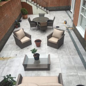 Basement patio Basement patio